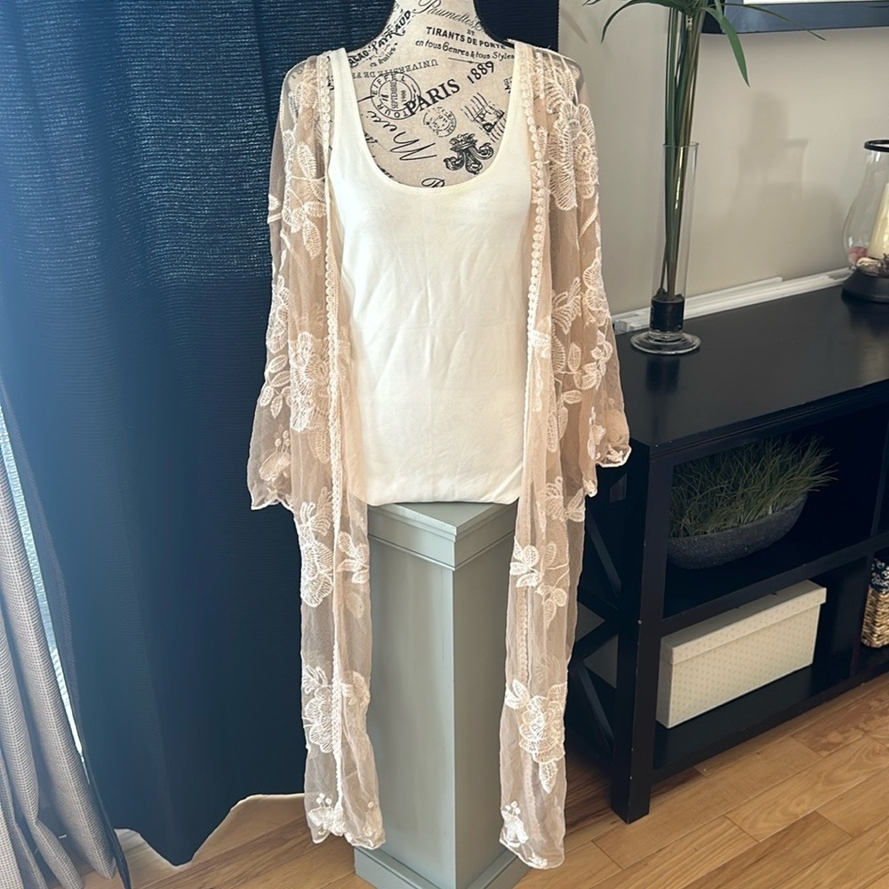 Lace Kimono + Bodysuit